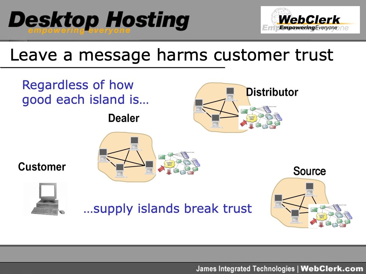 Supply islands break trust
