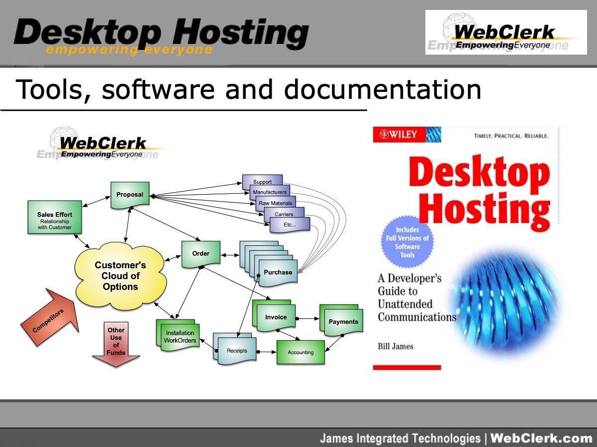 Tools, software and documentation